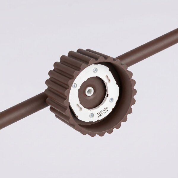 Hängelampe Aluminium Braun GX53 L:122 cm modern