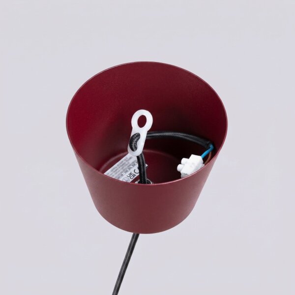 Pendelleuchte Stahl Burgund E27 Ø35 cm modern