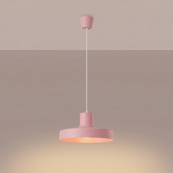 Pendelleuchte Stahl Rosa E27 Ø35 cm modern rund