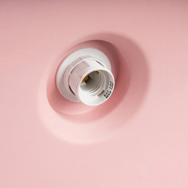 Pendelleuchte Stahl Rosa E27 Ø35 cm modern rund