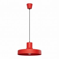 Pendelleuchte Stahl Rot E27 &Oslash;35 cm modern rund