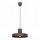 Hängelampe Stahl Braun E27 Ø35 cm modern rund