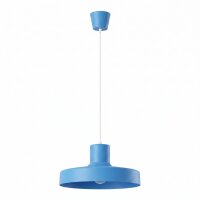 Pendelleuchte Stahl Hellblau E27 &Oslash;35 cm modern rund