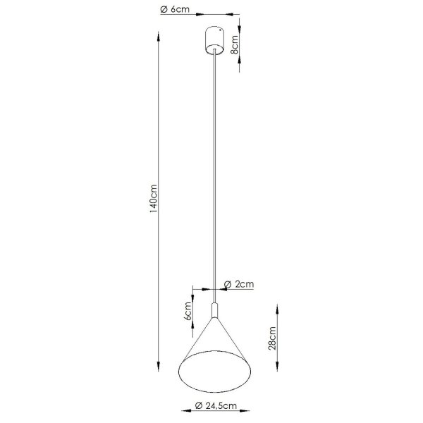 Pendelleuchte Stahl Beige E27 Ø24,5 cm modern