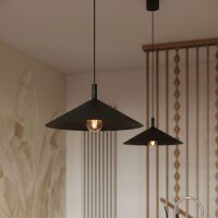 Hängelampe Stahl Schwarz E27 Ø40 cm modern rund