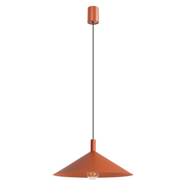 Hängelampe Stahl Ocker E27 Ø40 cm modern rund