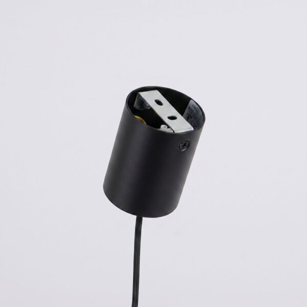Pendelleuchte 4-flammig Stahl Schwarz E14 L:122 cm