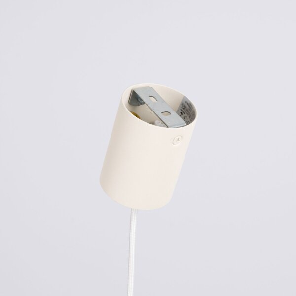Hängelampe 4-flammig Stahl Beige E14 L:122 cm