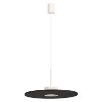 Hängelampe Filz Schwarz Beige GX53 Ø40 cm rund