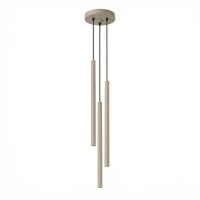 Pendelleuchte 3-flammig Stahl Taupe G9 &Oslash;19,5 cm