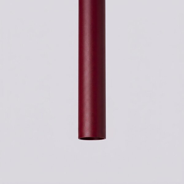 Pendelleuchte Stahl Burgund G9 Ø15 cm modern rund