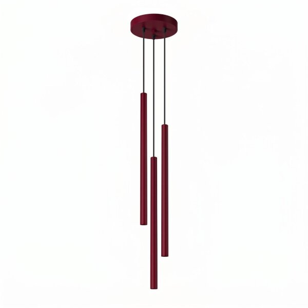 Pendelleuchte Stahl Burgund G9 Ø19,5 cm modern