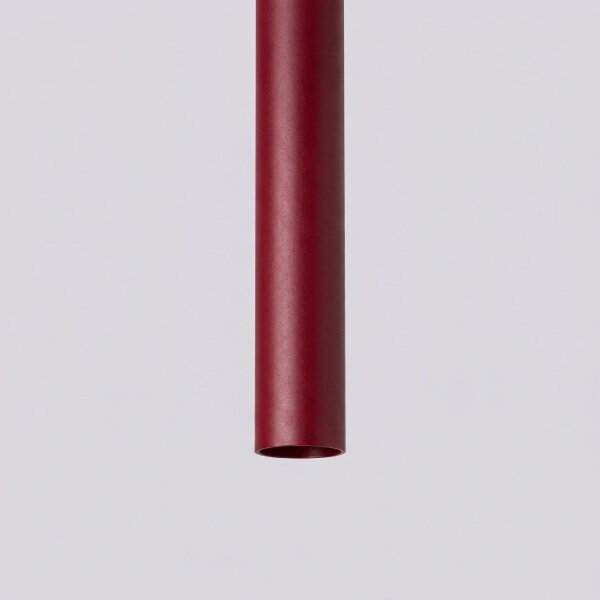 Pendelleuchte Stahl Burgund G9 Ø19,5 cm modern