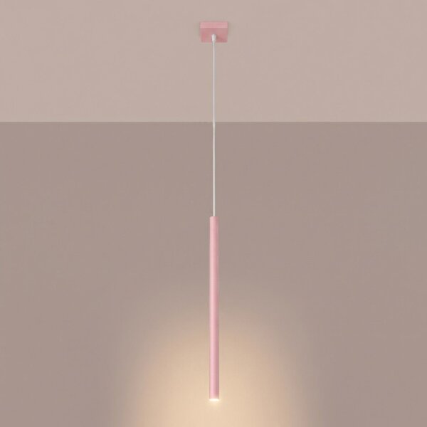 Pendelleuchte Stahl Rosa G9 Ø3,5 cm modern rund