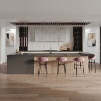 Pendelleuchte Stahl Rosa G9 Ø19,5 cm modern rund