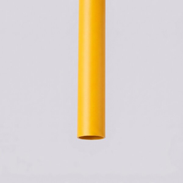 Pendelleuchte Stahl Gelb G9 Ø3,5 cm modern rund