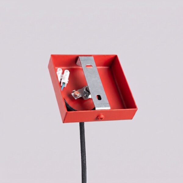 Pendelleuchte Stahl Rot G9 Ø3,5 cm modern rund