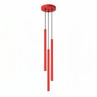Pendelleuchte Stahl Rot G9 &Oslash;19,5 cm modern rund