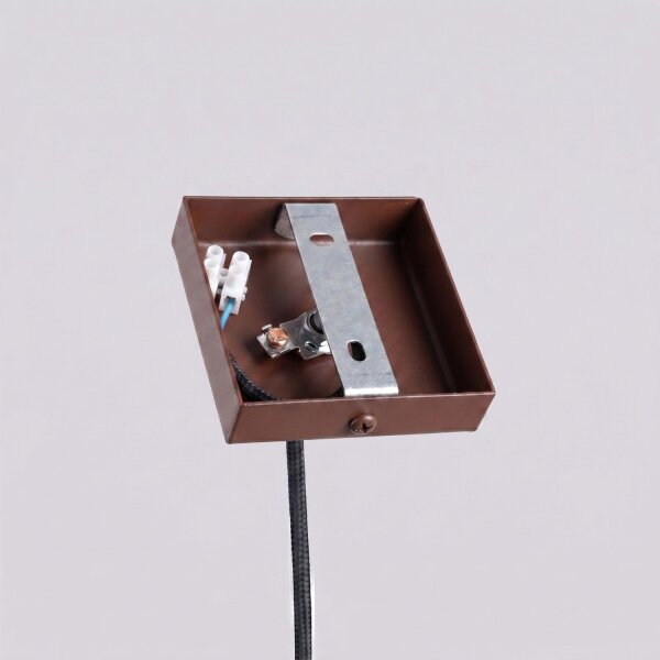 Hängelampe Stahl Braun G9 Ø3,5 cm modern rund