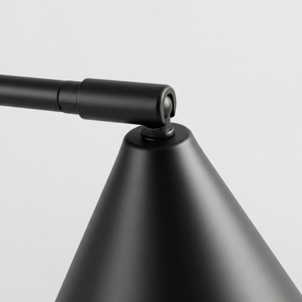 Tischlampe verstellbar Stahl Schwarz E14 H:35 cm