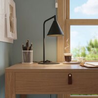 Tischlampe verstellbar Stahl Schwarz E14 H:35 cm