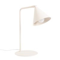 Tischleuchte flexibel Stahl Beige E14 H:35 cm