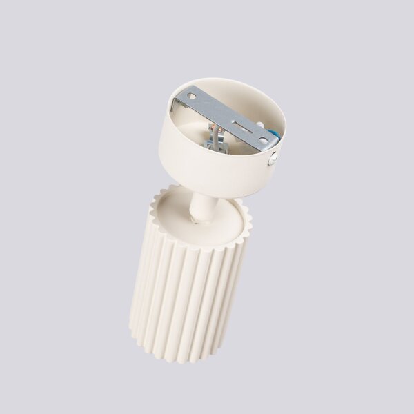 Deckenstrahler flexibel Aluminium Beige GU10 Ø6,5 cm