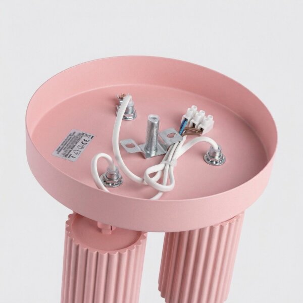 Deckenstrahler flexibel Aluminium Rosa GU10 Ø19,5 cm