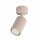 Deckenspot flexibel Aluminium Taupe GU10 Ø6,5 cm