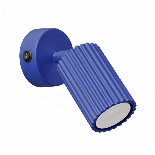 Wandlampe schwenkbar Schalter Ultramarin GU10 H:16 cm