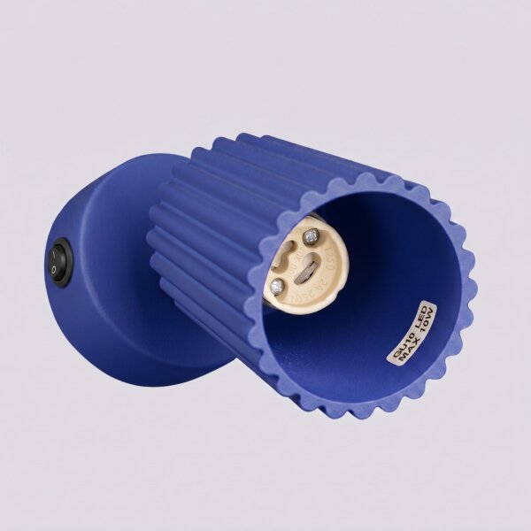 Wandlampe schwenkbar Schalter Ultramarin GU10 H:16 cm