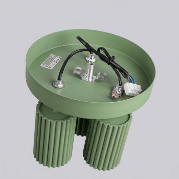 Deckenstrahler flexibel Aluminium Salbei GU10 Ø19,5 cm