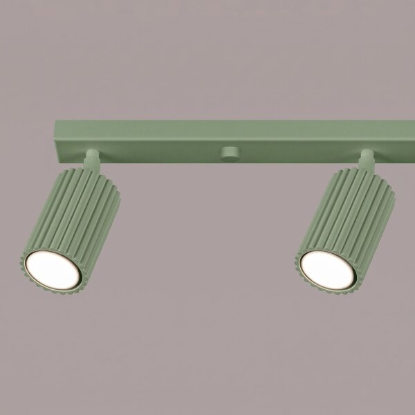 Deckenstrahler schwenkbar Aluminium Salbei GU10 L:81 cm