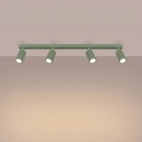 Deckenstrahler schwenkbar Aluminium Salbei GU10 L:81 cm
