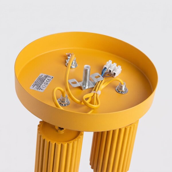 Deckenstrahler schwenkbar Aluminium Gelb GU10 Ø19,5 cm