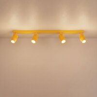 Deckenstrahler schwenkbar Aluminium Gelb GU10 L:81 cm