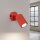 Wandspot schwenkbar Aluminium Rot GU10 H:16 cm Schalter