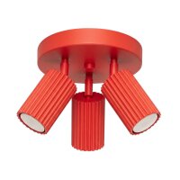 Deckenstrahler verstellbar Aluminium Rot GU10...