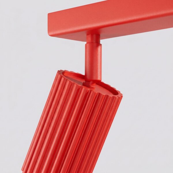 Deckenstrahler schwenkbar Aluminium Rot GU10 L:81 cm