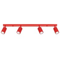 Deckenstrahler schwenkbar Aluminium Rot GU10 L:81 cm