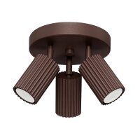 Deckenstrahler verstellbar Braun GU10 &Oslash;19,5 cm rund