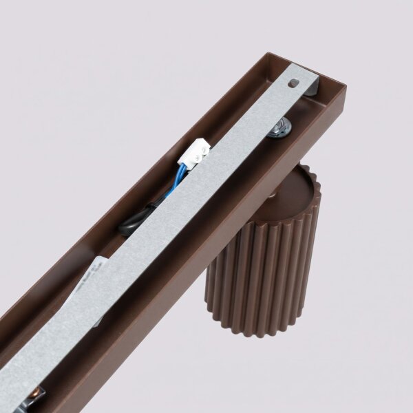 Deckenstrahler schwenkbar Aluminium Braun GU10 L:81 cm