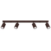 Deckenstrahler schwenkbar Aluminium Braun GU10 L:81 cm