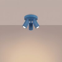Deckenlampe flexibel Aluminium Hellblau GU10 Ø19,5 cm