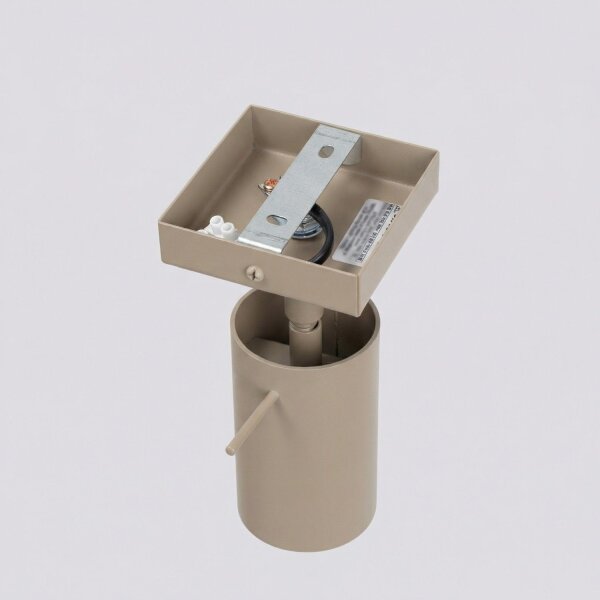 Wandspot verstellbar Stahl Taupe GU10 B:8 cm blendarm