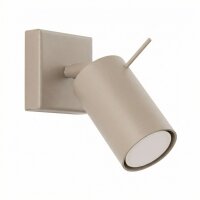 Wandspot verstellbar Stahl Taupe GU10 B:8 cm blendarm