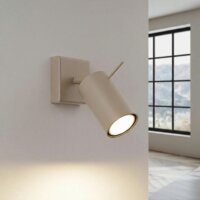 Wandspot verstellbar Stahl Taupe GU10 B:8 cm blendarm