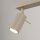 Deckenspot flexibel 2-flammig Stahl Taupe GU10 L:30 cm
