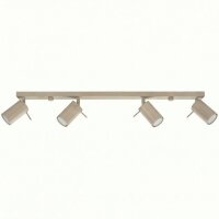 Deckenlampe verstellbar 4-flammig Stahl GU10 L:80 cm
