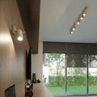 Deckenlampe verstellbar 4-flammig Stahl GU10 L:80 cm